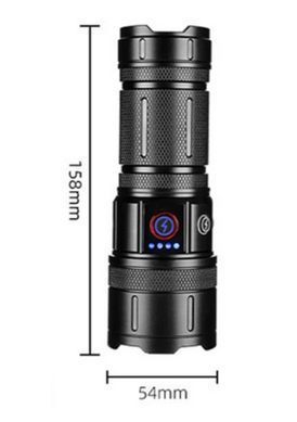 Ліхтар ручний CB-B53-TG, zoom, 3x18650, індикація заряду, ЗП Type-C