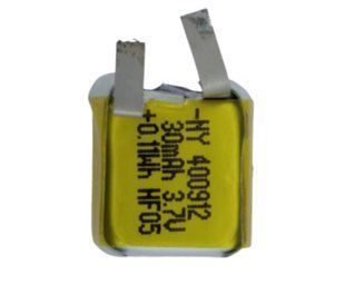 Акумулятор літій-полімерний 400912, 30mAh, 3.7V