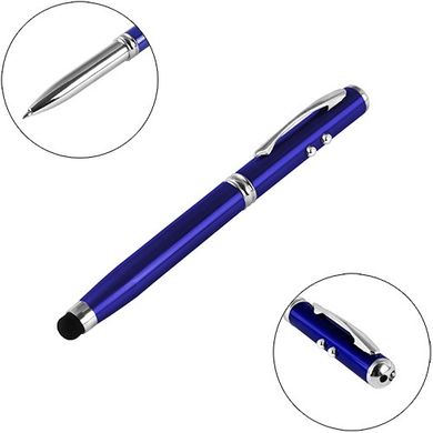 Брелок ручка-стилус длинная 9623-LED, лазер