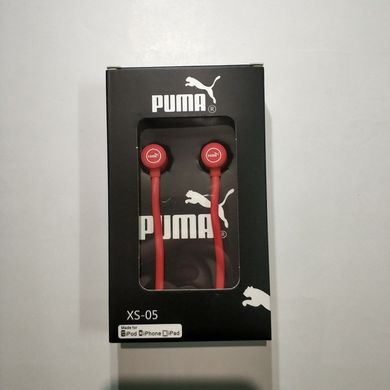 Навушники вакуумні Puma XS-05 (класс А) red