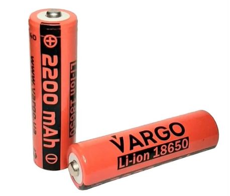 Акумулятор 18650 Vargo 2200mAh (Li-ion)