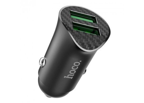 АЗП комплект HOCO Z39 Farsighted з кабелем micro-USB (2xUSB, 18W, 3A) Black