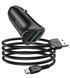 АЗП комплект HOCO Z39 Farsighted з кабелем micro-USB (2xUSB, 18W, 3A) Black 10011222 фото 3