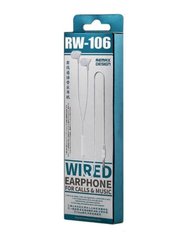 Гарнітура з мікрофоном Remax RW-106 HD, white
