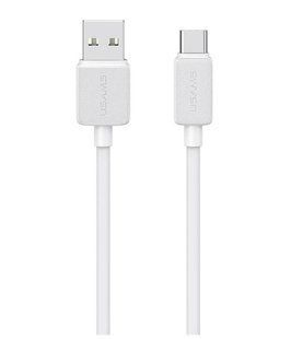 Кабель Type-C Usams US-SJ688, 3A, 1m., white