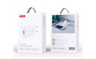 МЗП комплект XO L127 з кабелем Micro (1xUSB, 3A, 18W, QC3.0) white