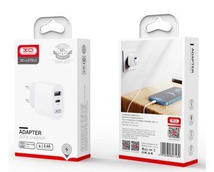МЗП XO L97 (1xType-C, 1xUSB) 2.4А White