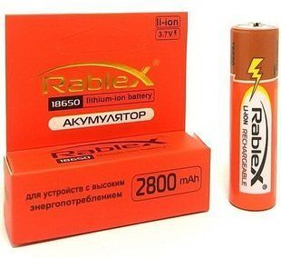 Акумулятор 18650 Rablex 2800mAh (Li-ion)