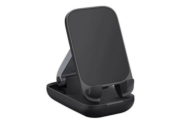 Тримач-підставка для телефону Baseus Seashell Series Folding Phone Stand (B10551500111-00), black