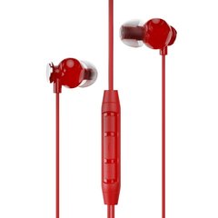 Гарнітура з мікрофоном вакуумна BASSF CX-250+ red