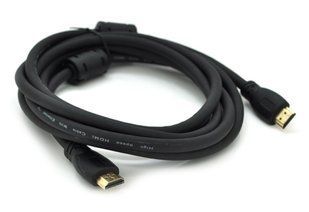 Кабель HDMI-HDMI Ritar PL-HD347 Ultra HD 4Kx2K. 2160P V2.0 OD-6mm фільтр, кругл.0.8 m Black (19939)