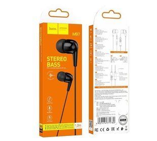 Гарнітура з мікрофоном вакуумна HOCO M97 Enjoy universal, black