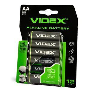 Батарейки Videx Alkaline LR6, AA (12/72/720) BL