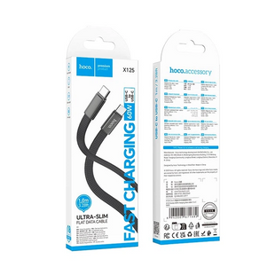 Кабель Type-C to Type-C HOCO X125 Exceso charging cable, 60W, 1m., black