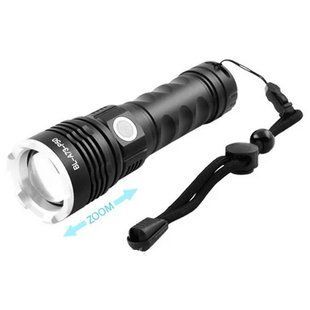 Ліхтар ручний A73-HP50, zoom, 1x18650, заряд від microUSB