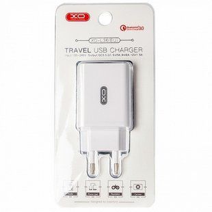 МЗП XO L36, QC3.0 (1xUSB, 3A) white