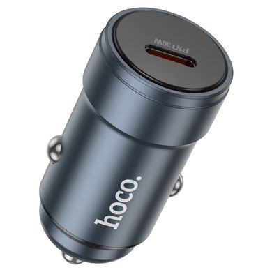 АЗП HOCO Z57 Glorious single (1xType-C, PD30W) metal gray
