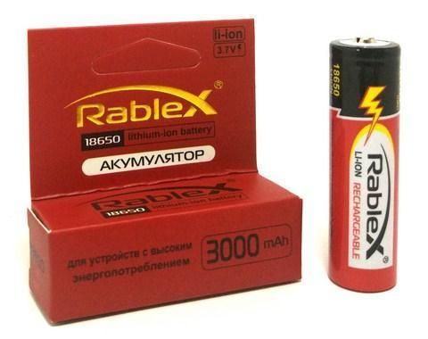 Акумулятор 18650 Rablex 3000mAh (Li-ion)