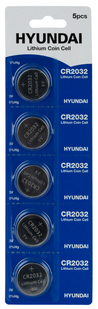 Батарейки літієві Hyundai CR 2032, 3V, 5 BL