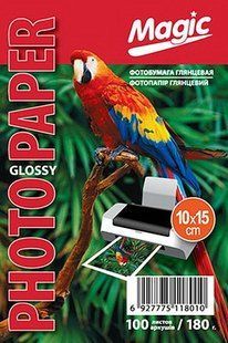 Фотопапір глянцевий 10*15 Magic 180g. (100 аркушів) (водяний знак)