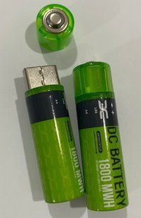 Акумулятор DC R6/USB, 1200mAh/1800mWh (Li-ion) (1/4/40) Bulk