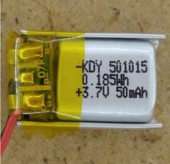 Акумулятор літій-полімерний 501015, 50mAh, 3.7V