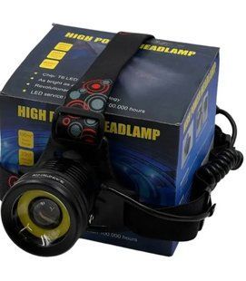 Ліхтар на голову BL-A19-GT200+COB, zoom, 2x18650, ЗП Type-C