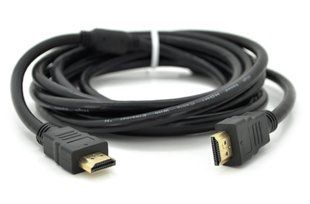 Кабель RITAR HDMI-HDMI PL-HD94 Ultra HD1080P GOLD V1.4. OD-7.3mm.фільтр 2m Black (20378)