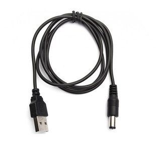 Кабель живлення USB - 5.5/2.5mm (тато - тато), 1m. (роутер, термінал, світлодіодна стрічка) (29942)