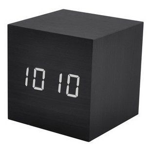 Годинник мережевий 869-6 білі,(корпус чорний),USB