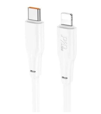 Кабель Type-C to Lightning HOCO X93 Force fast charging cable, 20W, 1m., white