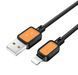 Кабель Lightning HOCO X108 Benefit silicone charging Data 2.4А, 1m. Black 10011967 фото 2