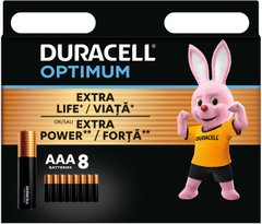 Батарейки Duracell Optimum LR03, AAA (8/64) BL