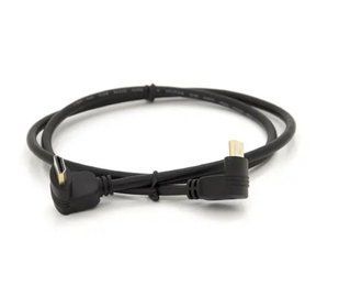 Кабель Ritar HDMI-HDMI кутовий 90 - кутовий 90 V1.4. OD-7.5 mm. кругл. 1m Black (18776)