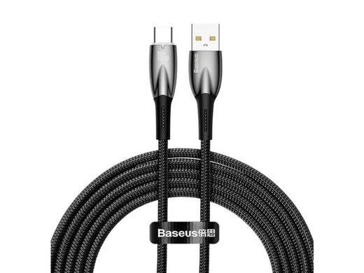 Кабель Type-C Baseus Glimmer Series Fast Charging Data Cable (2m, 100W) black CADH000501