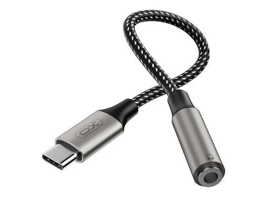 Перехідник XO NB-R257C Type-C - Jack 3.5", матовий