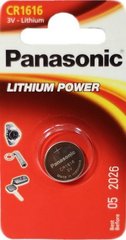 Батарейки літієві Panasonic CR 1616 BL1