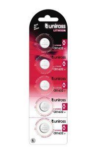Батарейки літієві Uniross CR1632, 3V (5/100) BL
