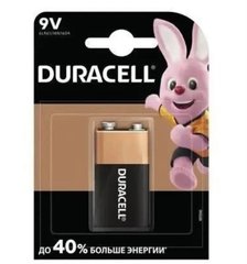 Батарейки Duracell 6LR61, 9V (1/20) BL