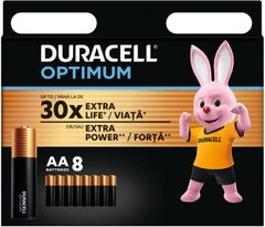 Батарейки Duracell Optimum LR6, AA (8/64) BL