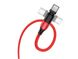 Кабель Type-C to Type-C HOCO U100 Orbit charging data cable, 5A, 100W, 1.5m, red 10010530 фото 2