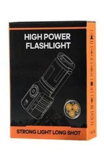 Ліхтар ручний 536 3LED, 1х16340, індик. зар., магніт, ЗУ Type-C
