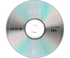 Диски Artex DVD+R 4,7 GB 16x Bulk/50