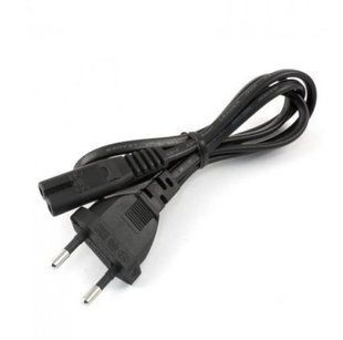 Кабель живлення (для побутової техніки) PC-184/2 CEE7/16-C7 2 pin, 0.5mm, 1m. (38795)