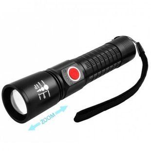 Ліхтар ручний Police P520-P50, zoom, 1x18650/3xAAA, індикація заряду, ЗП Type-C
