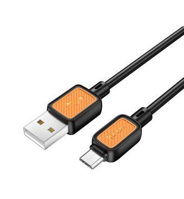 Кабель microUSB HOCO X108 Benefit silicone charging Data 2.4A 1m Black