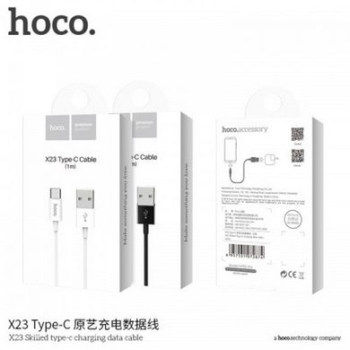 Кабель Type-C HOCO X23 Skilled, 1m. black