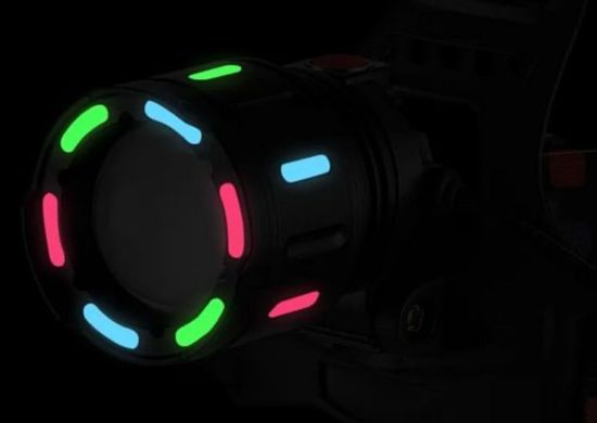 Ліхтар на голову SY-8087-PM10-TG Fluorescence, zoom, 2x18650, ЗП Type-C