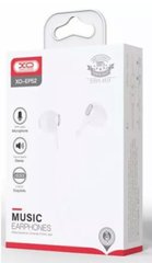 Гарнітура з мікрофоном вакуумна XO EP52 Wired in-ear earphones, white