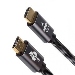 Кабель Atcom HDMI-HDMI Premium ver 2.1, поддержка UHD 4K, 60HZ, 3m. (23783)